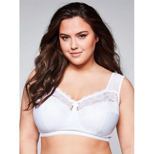 Bügelloser BH SHEEGO, Damen, Gr. 120, Cup C, weiß, 83% Polyamid, 17% Elasthan, BHs Bügelloser BH