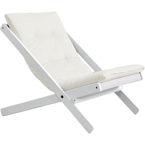 Klappstuhl KARUP DESIGN "Boogie", beige (natur, weiß), Stühle, Klappstuhl, Bezugsqualität 1