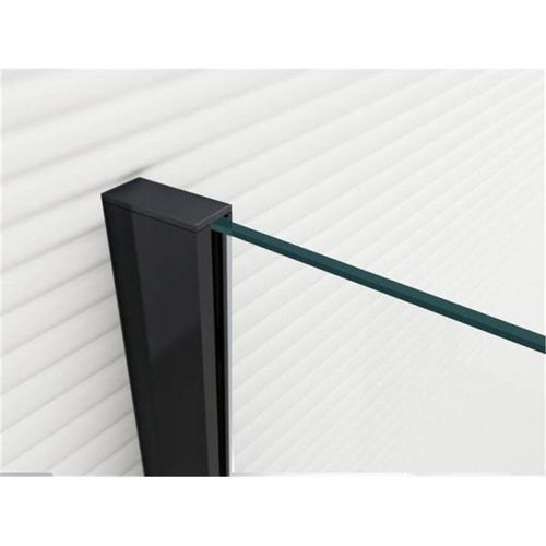 Glaszentrum Hagen - 2000x47x21 mm Aluminiumprofil - Wandprofil - Bodenprofil - Schwarz