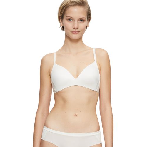 Bügel-BH TRIUMPH "Body Make-up Soft Touch P EX", Damen, Gr. 75, Cup A, vanille, Microtouch, Obermaterial: 53% Polyamid, 27% Elasthan, 20% Polyester, Basic, BHs Bügel-BH, atmungsaktiv und feuchtigkeitsregulierend