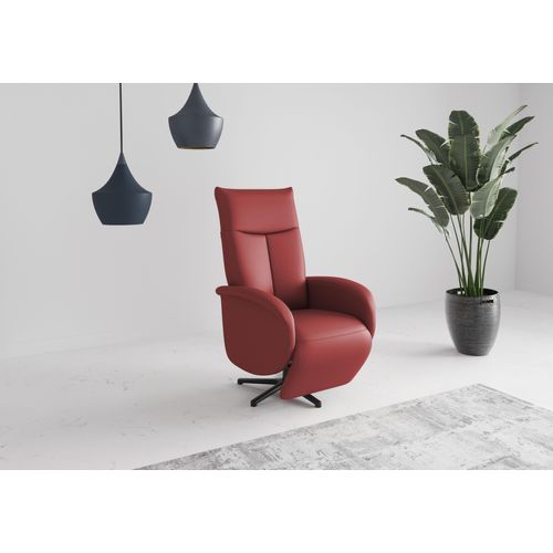 TV-Sessel SIT & MORE "Juma, inkl. Drehfunktion & Kopfteilverstellung", feuerrot, B:75cm H:110cm T:82cm, Sessel, TV-Sessel, Höhe Armlehne 62 cm, wahlweise mit Aufstehhilfe, 2 Motoren und Akku