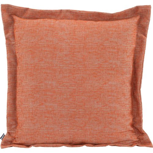 Dekokissen H.O.C.K. "Addicted", orange (orange, unifarben), B:60cm H:10cm L:60cm, Baumwolle, Polyacryl, Polyester, Dekokissen_Sitzkissen_Kissenhüllen, Dekokissen, mit hübschem Stehsaum, Kissenhülle mit Füllung, 1 Stück