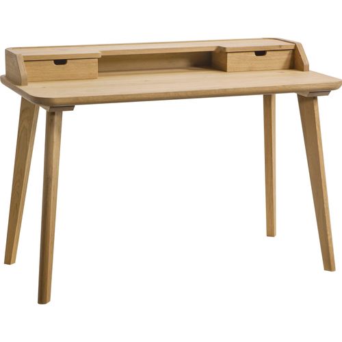 Sekretär HASENA "Aska", braun (eiche bianco), B:120cm H:85cm T:60cm, Sekretäre, Sekretär