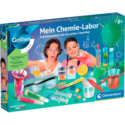 Experimentierkasten CLEMENTONI "Galileo Lab, Mein Chemie-Labor", weiß, neutral, Experimentierkästen, Kinder, Experimentierkasten, Made in Europe