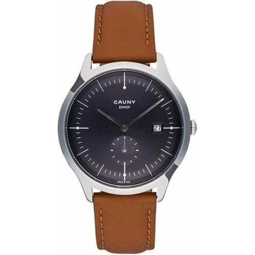 Cauny Analoguhr CEV003, 41mm, Quarz, Saphirglas, Datum, Sekunden-Hilfszifferblatt