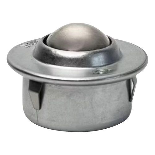 Schulz Stanztechnik Kugelrolle mit Bund und Clip, Stahlkugel, Kugel-Ø 22,23 mm, Nutzlast 150 kg, ab 20 Stk