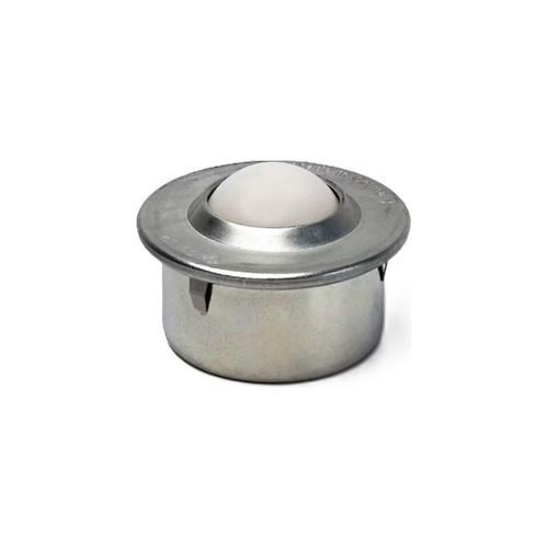 Schulz Stanztechnik Kugelrolle mit Bund und Clip, Kunststoffkugel, Kugel-Ø 22,23 mm, Nutzlast 50 kg, ab 20 Stk