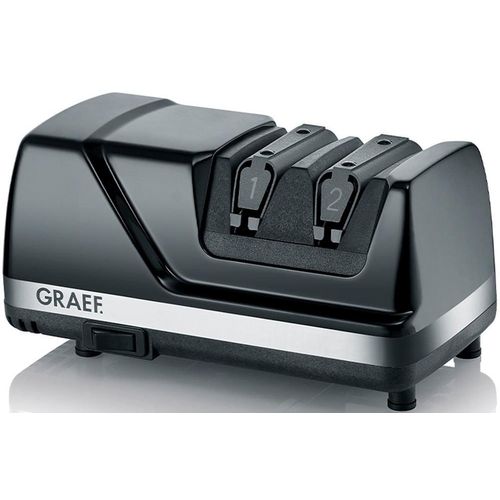 GRAEF Messerschärfer "Diamant CX 110", schwarz, B:10,5cm H:10,8cm T:21,2cm, Messerschärfer, 15 Schleifwinkel