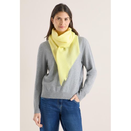 Halstuch CECIL, Damen, Gr. onesize, iced gelb, Stoff, 100% Polyester, unifarben, Modetücher, Feinstrick
