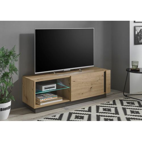 Lowboard HOME AFFAIRE "CLAiR Lowboard 31", braun (eiche artisan), B:138cm H:46cm T:40cm, Sideboards, Lowboard, Breite 138 cm