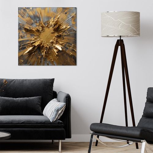 Acrylglasbild QUEENCE "Goldene Kunst", farbe rahmen: ohne rahmen, B:70cm H:70cm T:1,5cm, Acrylglas, Bilder, Acrylglasbild, HD Premium Kunstdruck in Galeriequalität