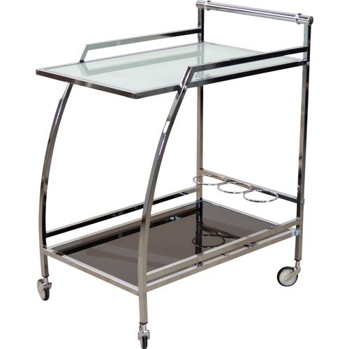Bartisch INOSIGN, silber (silberfarben, silberfarben, milchglas, 81), B:64cm H:81cm T:43cm, Tische, Bartisch