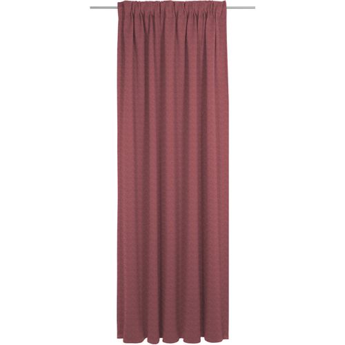Vorhang ADAM "Uni Collection" Gr. 1, rot, B:142cm H:145cm, Jacquard, Baumwolle, Gardinen, Vorhang, aus 100% Bio-Baumwolle