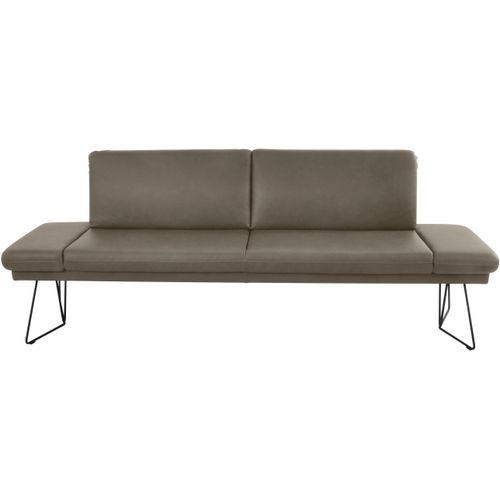 Polsterbank K+W KOMFORT & WOHNEN "Pego", grün (kaktus 21), B:226cm H:88cm T:66cm, Sitzbänke, Polsterbank, Seitenteilverstellung, wahlweise in 206 oder 226cm