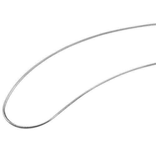 Schlangenkette ADELIA´S "Damen Halskette ¿ Schlangenkette aus Edelstahl 50 cm" Gr. 50, silber, Halsketten, Damen, Edelstahl, Schlangenkette