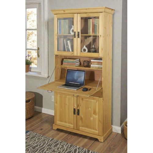 Sekretär OTTO HOME "Rügen", natur, B:94cm H:192cm T:40cm, Sekretäre, Sekretär, aus massiver Kiefer, Breite 94 cm, made in EU