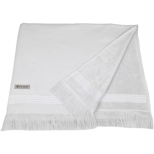 Hamamtuch ROSS "Hamam", silber (chrom), B:90cm L:180cm, Hamam Frottier, Hamam Frottier, Handtücher, Hamamtuch, idealer Begleiter für Strand, Sauna oder Wellnessbereich