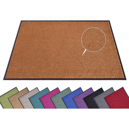 Fußmatte HANSE HOME "Wash & Clean" Gr. 16, orange, B:60cm H:7mm L:90cm, Kunstfaser, Teppiche, Fußmatte, Schmutzfangmatte, Türmatte, In- und Outdoor, Teppich, Läufer, waschbar