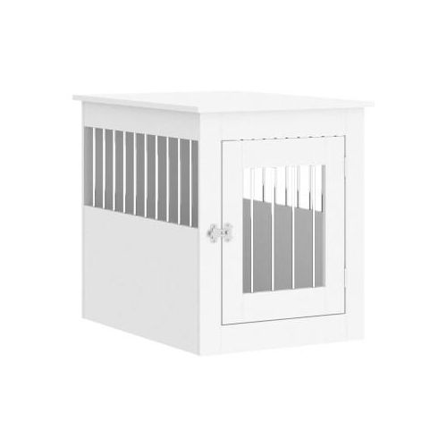 VidaXL Hundekäfig im Möbel-Stil weiß 75 cm, 55 cm, 65 cm