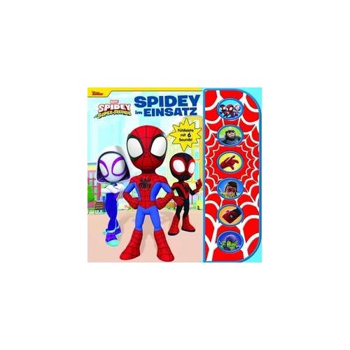 Marvel Spidey und seine Super-Freunde - Spidey im Einsatz - Soundbuch mit Fühlleiste und 6 Geräuschen für Kinder ab 3 Jahren
