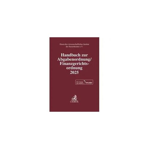 Handbuch zur Abgabenordnung / Finanzgerichtsordnung 2025. AO / FGO 2025