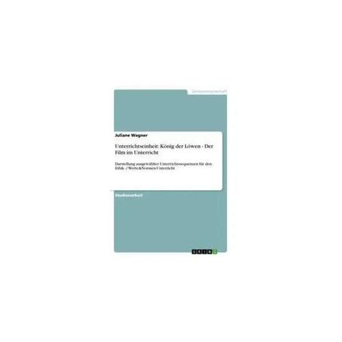 Unterrichtseinheit: König der Löwen - Der Film im Unterricht