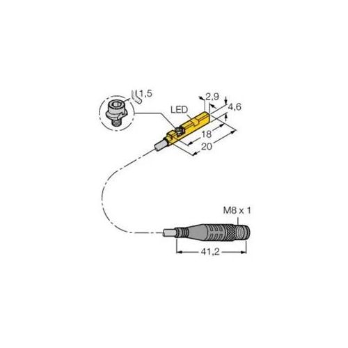 Turck Magnetfeldsensor PNP BIM-UNR-AP6X-0,3-PSG3M
