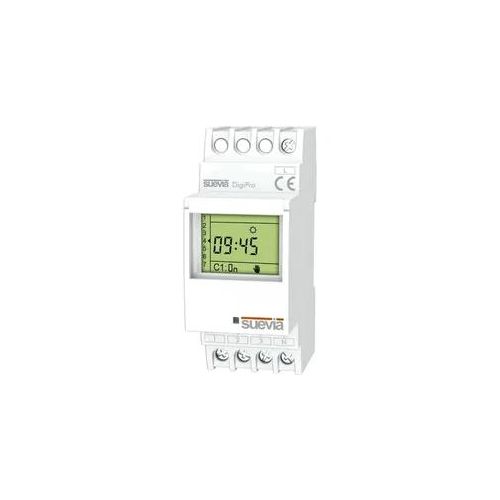 Suevia Zeitschaltuhr für Hutschiene DigiPro 1 Wechsler 16 A 250 V/AC Tagesprogramm, Wochenprogramm, Ferienprogramm, Impulsprogramm