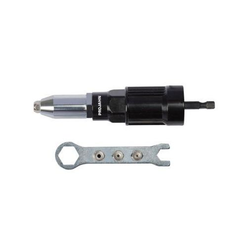 PROFI-Blindnietvorsatz-Adapter PROJAHN, o. Griff, f. Blindnieten Ø 2,4-5,0 mm, inkl. Mundstücke