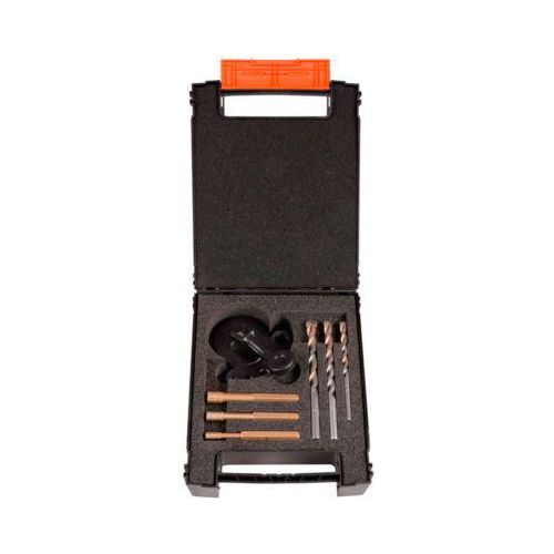 Diamantbohrer-Set Projahn 3-in-1, 7-teilig, Bohrer mit Ø 6/8/10 mm, Anbohrhilfe, f. Maschinen mit 3-Backen-Bohrfutter