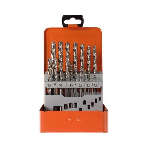 Spiralbohrer-Set Projahn BASIC, 19 kurze Spiralbohrer, in Metallkassette