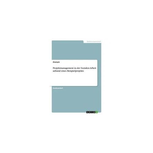 Projektmanagement in der Sozialen Arbeit anhand eines Beispielprojekts