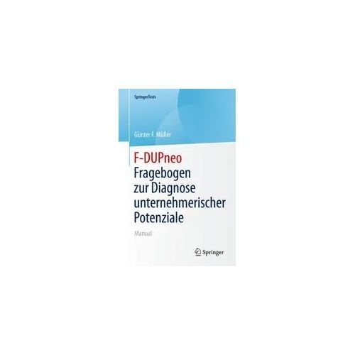 F-DUPneo - Fragebogen zur Diagnose unternehmerischer Potenziale