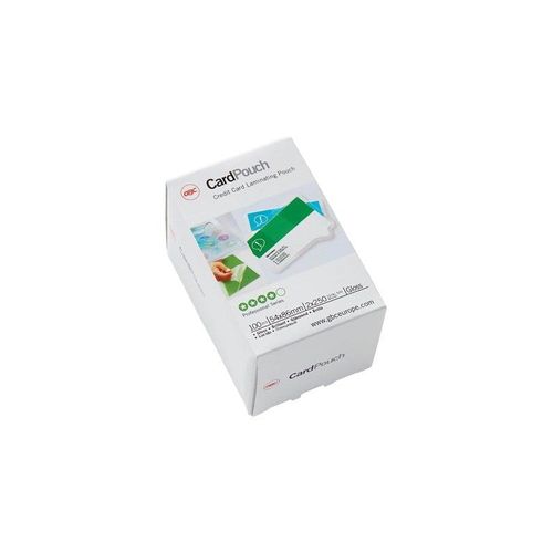 GBC Card Laminating Pouch - 100-pack - glossy - 54 x 86 mm - lamination pouches