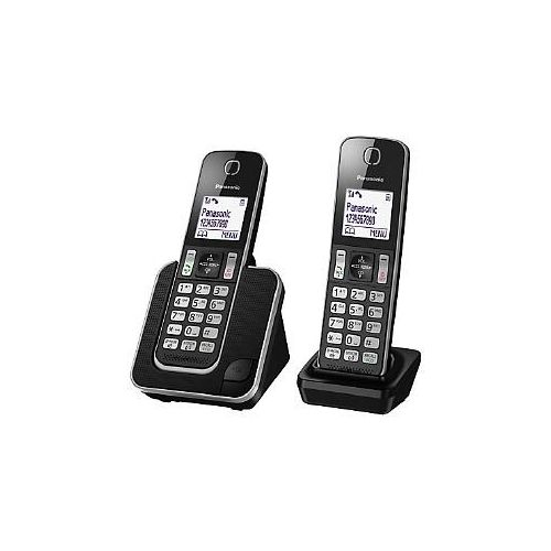 Panasonic KT-TGD312 DECT-Telefon Anruferidentifikation schwarz