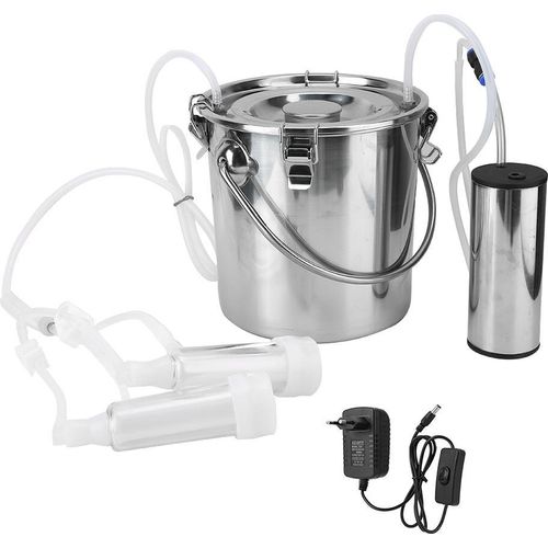 5-Liter-Haushalts-Ziegenmelkmaschine mit Direktsaugpumpe (für Ziegen mit EU-Stecker)