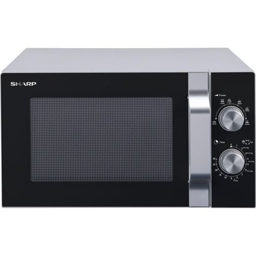 Mikrowelle Solo-Mikrowellengerät Sharp R204SA 6 Leistungsstufen 800 Watt Silber