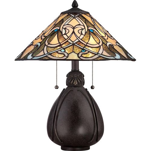 Elstead India Tischleuchte E27 2-fach Kaiserliche Bronze