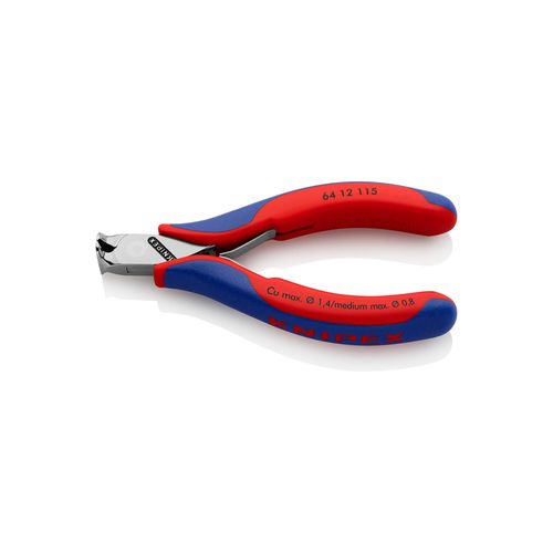 KNIPEX 64 12 115 Elektronik-Vornschneider mit Mehrkomponenten-Hüllen 115 mm)