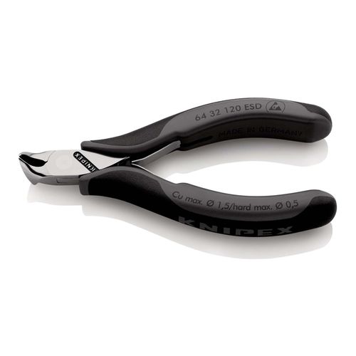 KNIPEX 64 32 120 ESD Elektronik-Vornschneider ESD mit Mehrkomponenten-Hüllen 120 mm)