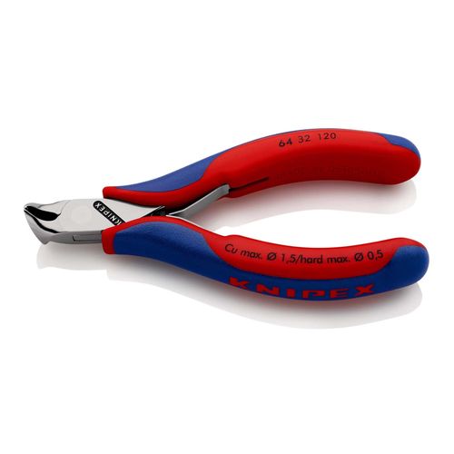 KNIPEX 64 32 120 Elektronik-Vornschneider mit Mehrkomponenten-Hüllen 120 mm)
