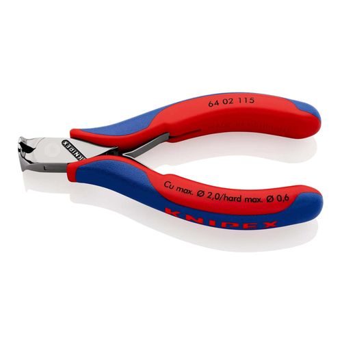 KNIPEX 64 02 115 Elektronik-Vornschneider mit Mehrkomponenten-Hüllen 115 mm)