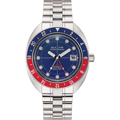 Mechanishe Bulova Silber Kollektion Oceanographer - mann