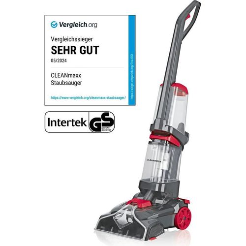 CLEANmaxx Teppichreiniger Hartbodenreiniger Waschsauger Polsterreiniger Vibrations- und Seitenbürsten & Ersatzbürste Auffrischen Möbel