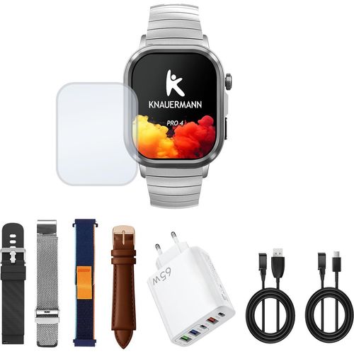 Knauermann PRO 4 (2026) Smartwatch mit Anruf & SOS Funktion