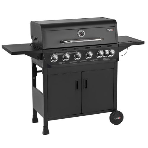 TAINO BRANDO 6+1 Gasgrill 6 Brenner Seitenkocher BBQ Grillwagen Gasgriller