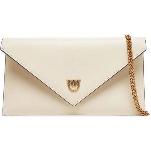 PINKO FLAT PURSE MINI Beige