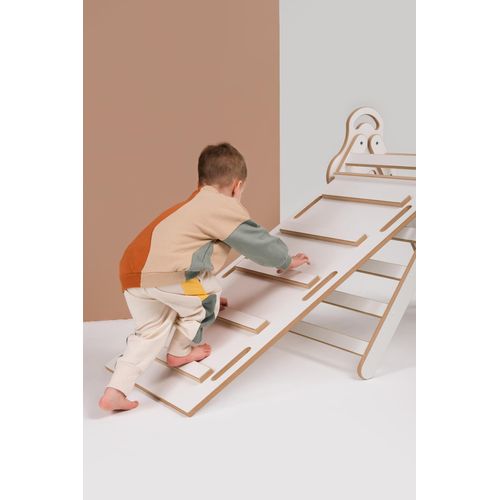 Montessori Pikler-Dreieck Kletterdreiecke + große LEITER Rutsche