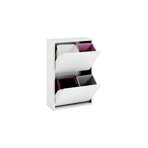 Mülleimer HEINE HOME, weiß, B:33,5cm H:92cm T:25cm, Mülleimer, Mülleimer