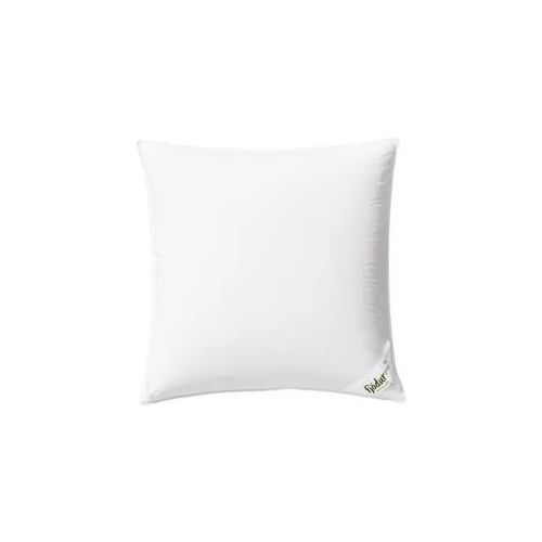 3-Kammer-Kopfkissen FJÖDUR "Fleur, Kissen Made in Germany", weiß, B:80cm L:80cm, Bezug: 100% Baumwolle. Füllung Außenkammer: 50% Daunen, 50% Federn. Füllung Innenkammer: 100% Federn, Kopfkissen, Das 3-Kammerkissen gibt es in den Größen 40 x 80 und 80 x 80 cm.